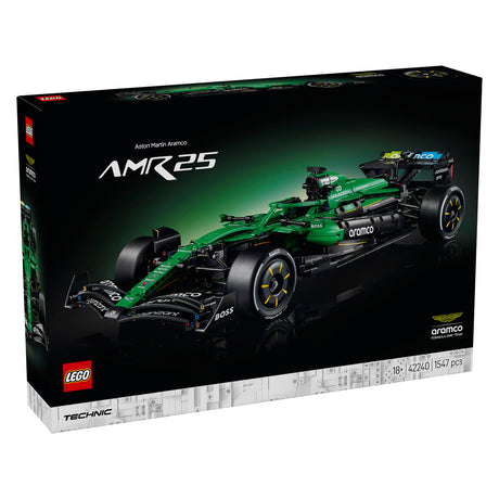 Lego technic aston martin aramco amr25 f1 комплект за построяване на кола за възрастни с модел кола 42240