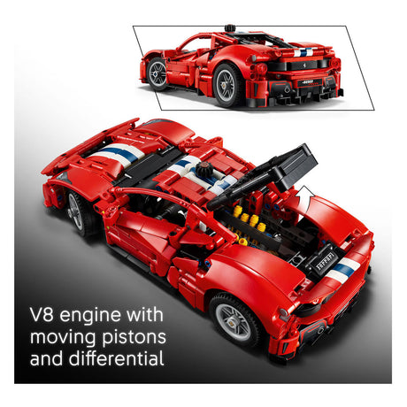 Lego technic ferrari 488 pista auto speelgoed voor kinderen en decoratie 42235