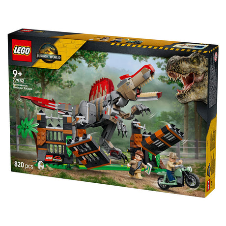 Lego jurassic world spinosaurus ontsnapping dinosaurus speelgoed voor kinderen 77982