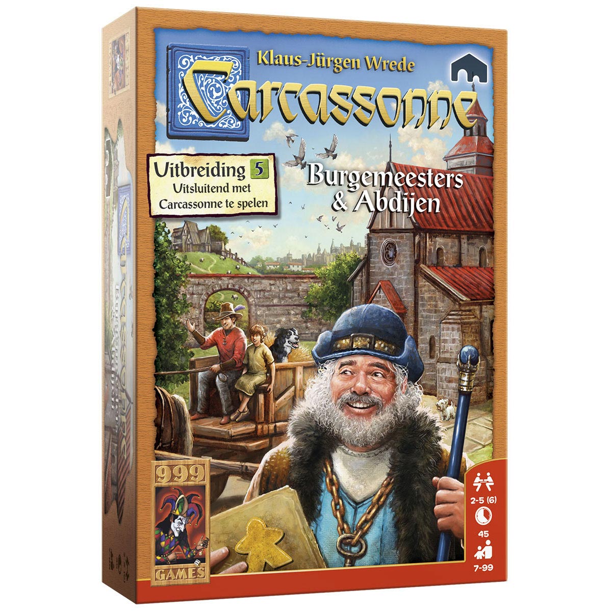 999Games Carcassonne Mayors und Abbeys Brettspiel