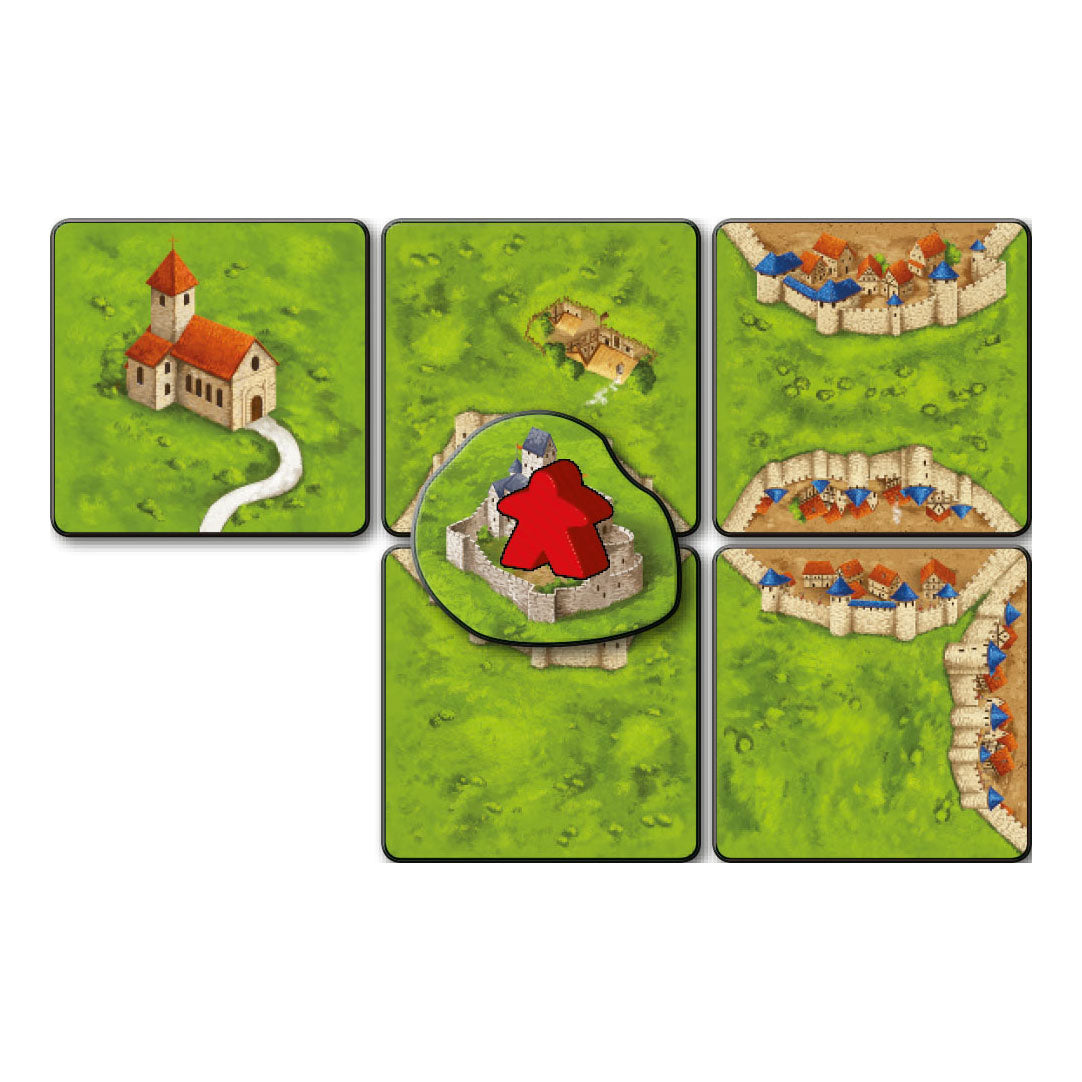 999Games Carcassonne: Bridges, fortresses and Bazaars Expansion of Board game