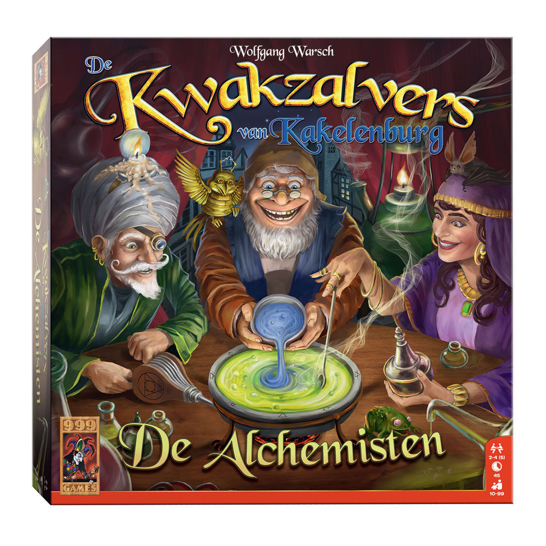 999Games de Kwakzalvers Van Kakelenburg: Alchemisterne ekspanderer brætspil