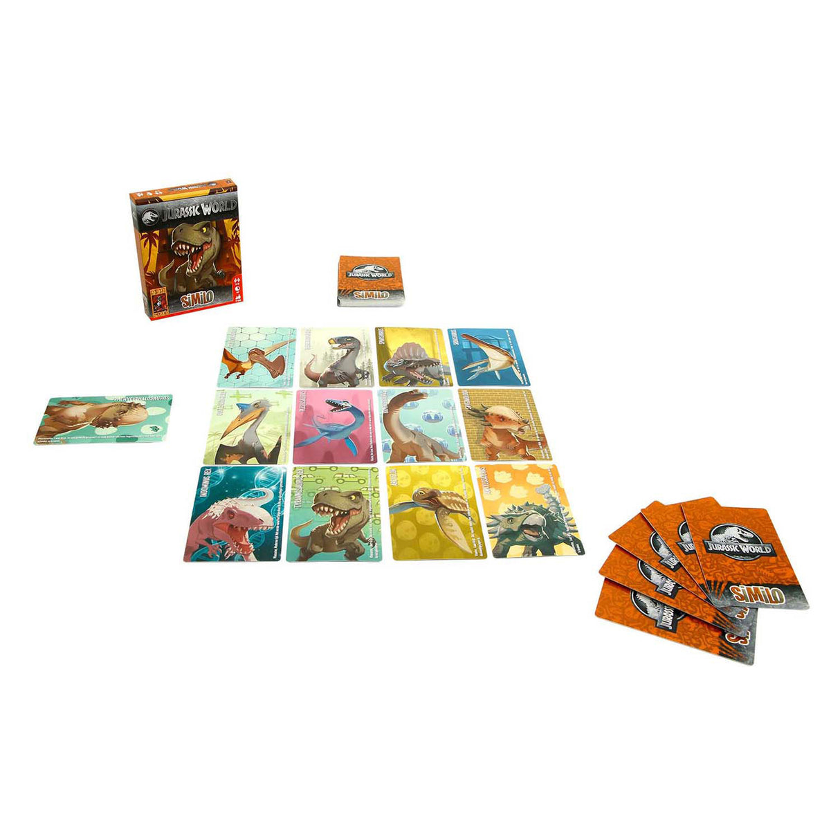 999games Similo: Jurassic World Card Game (Dutch, 2 - 8 Players, 10 Minutes, Ages 7+)