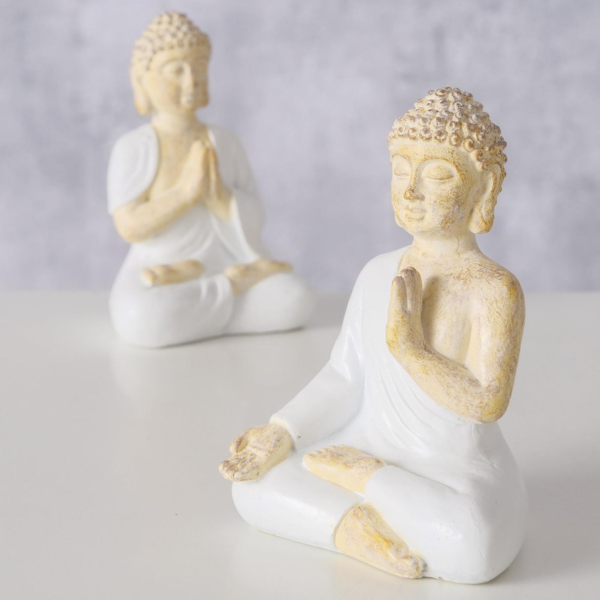 Boltze home statue buddha h8.5cm 2 assorted