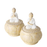 Boltze home storage jar buddah h14 2 assorted