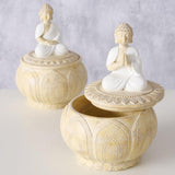 Boltze home storage jar buddah h14 2 assorted