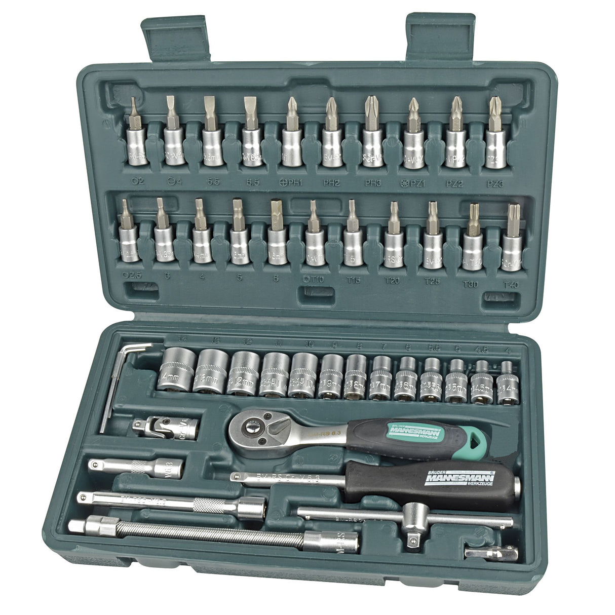 Brüder mannesmann socket box SL 46 pcs 1 4 (hobby) - 2040