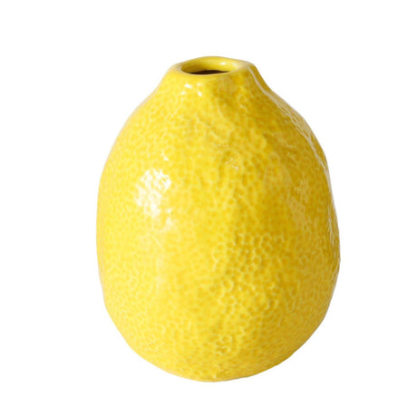 Boltze home vaso limone h12cm giallo dolomite