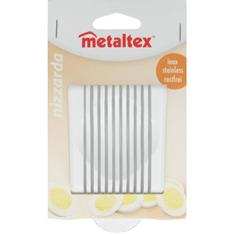 Metaltex stainless steel egg slicer white