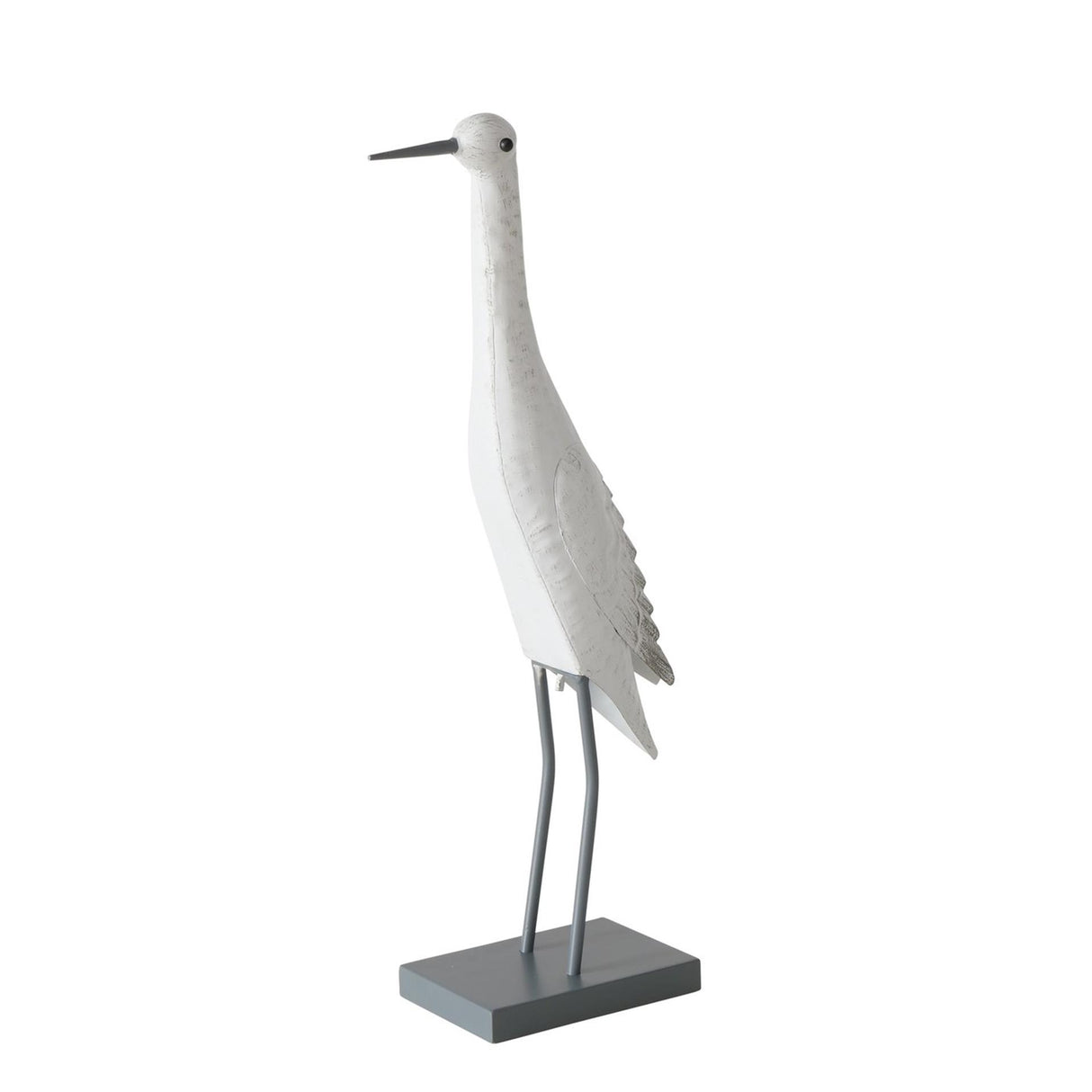 Domáca socha Boltze kovový vták 'jaron' biely d22xš11xv55cm do interiéru