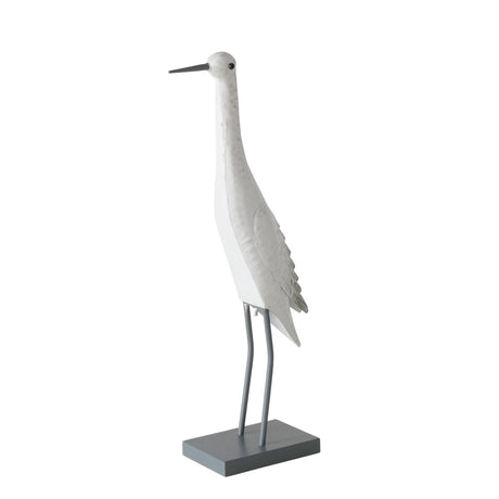 Boltze domáca socha vták biely kov v55 cm