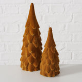 Boltze Home Deko-Weihnachtsbaum Boogy 2-teilig H22 cm Polyresin braun