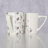 Boltze home ceramic cup with pine cones 300 ml