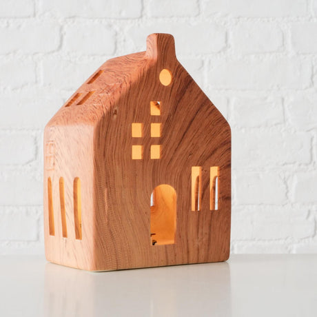 Boltze home deco house hygga porcelain led h14cm
