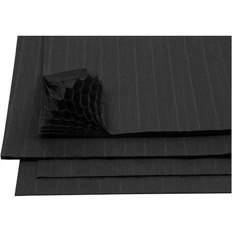 Harmonica paper, sheet 28x17.8 cm, black, 8 sheets 1 box