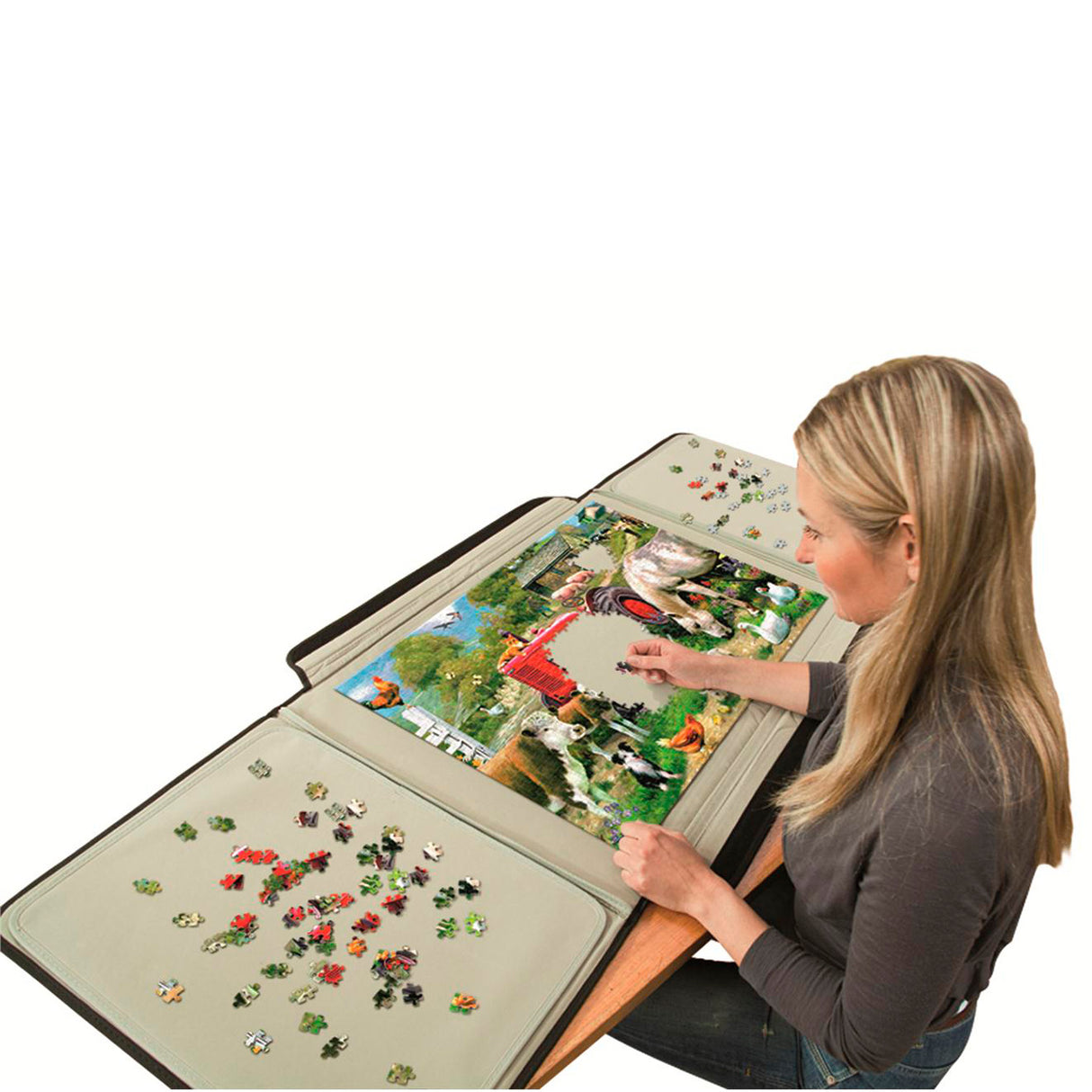 Jumbo Portapuzzle 1000 stykker 80 x 59 cm