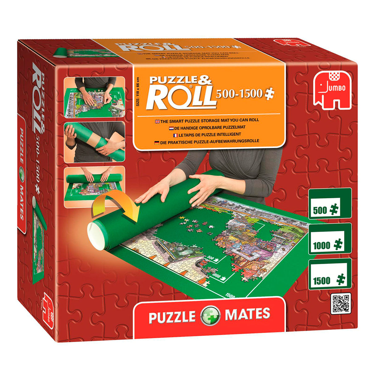 Jumbo Puzzel Mates Puzzel Rolmat 500 1500st.