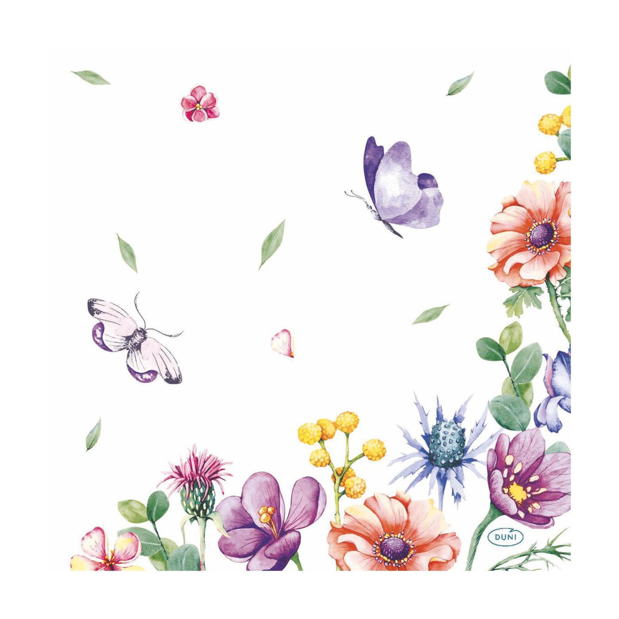 Duni napkins breezy butterflies 33x33 cm | 12 pieces
