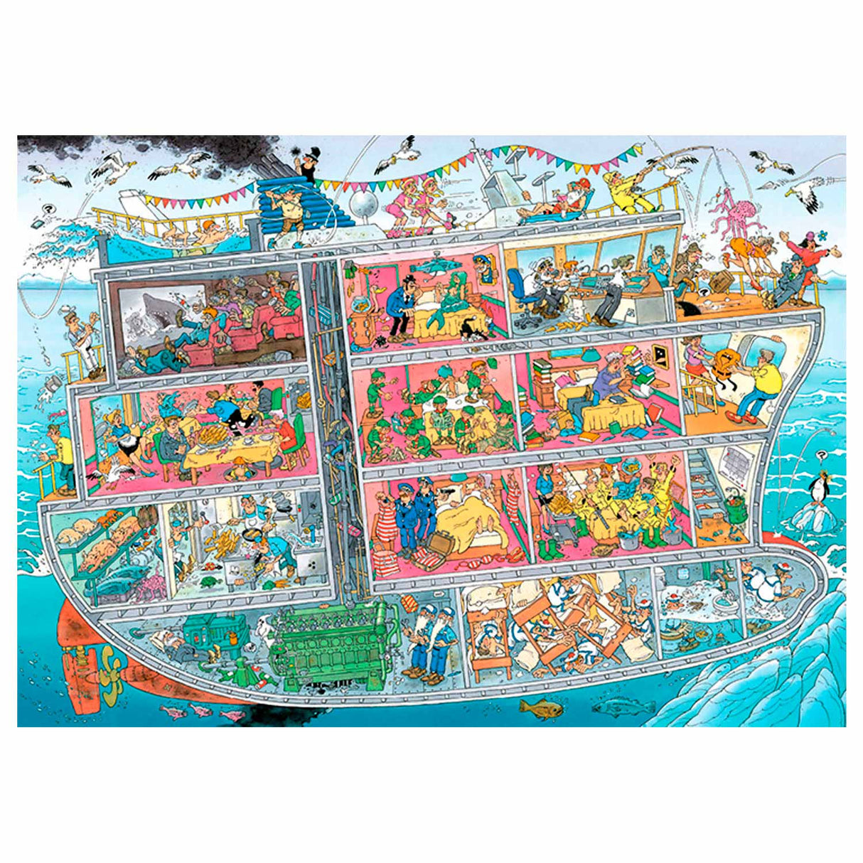 Jan van Haasteren Legpuzzle - Cruise Schëff, 1000st.