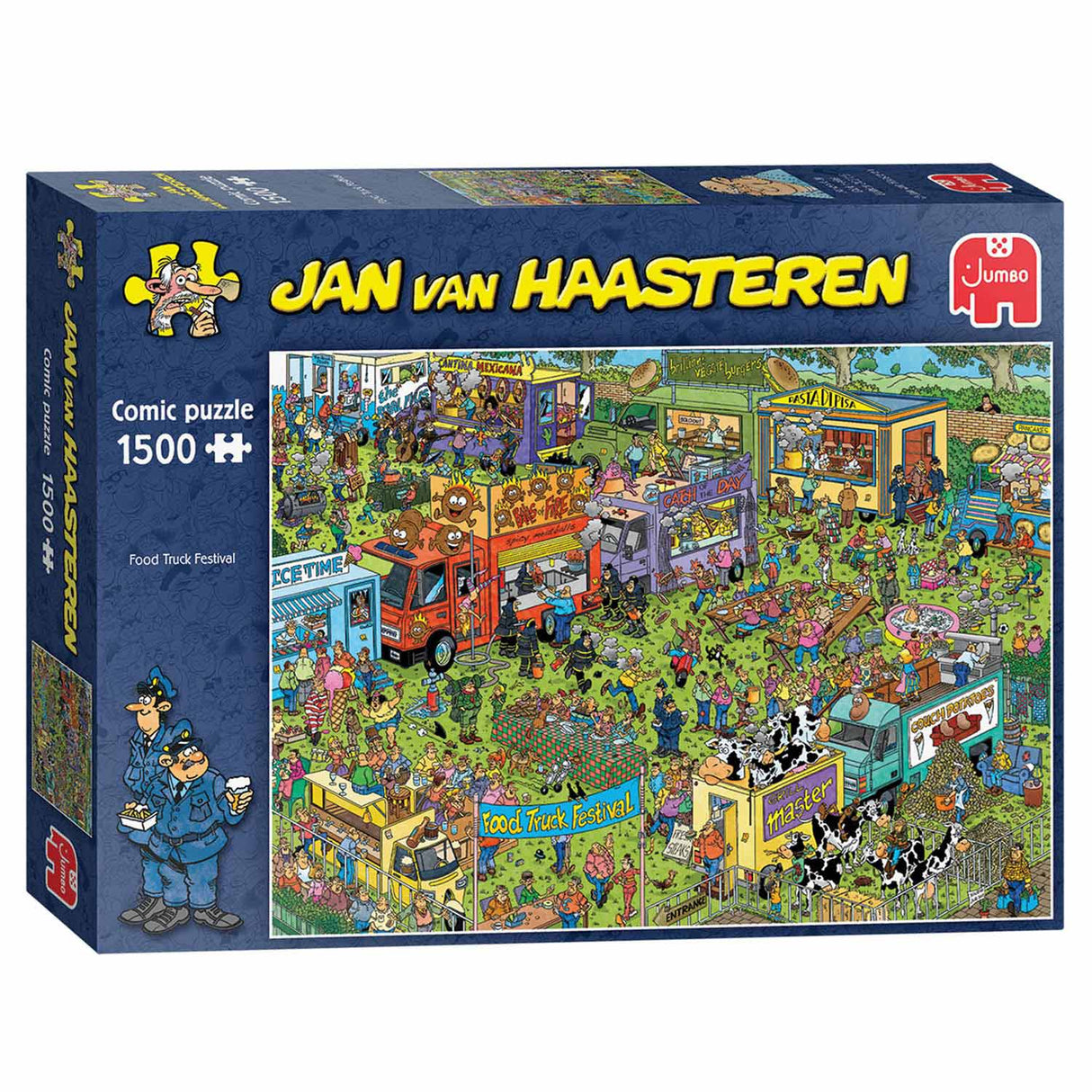 Jan Van Haasteren Legpuzzle - Festivali za tovornjake s hrano, 1500st.