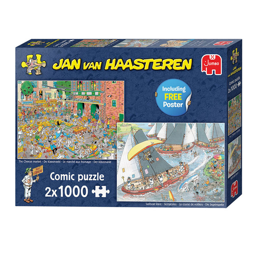 Jan van Haasteren jigsaw puzzle Dutch traditions, 2x1000st.