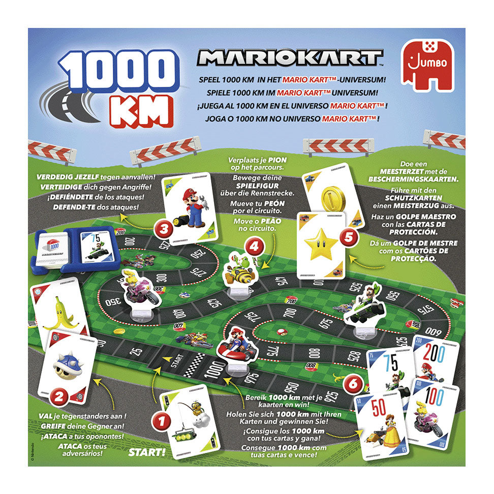 Jumbo 1000KM Mario Kart Bordspel