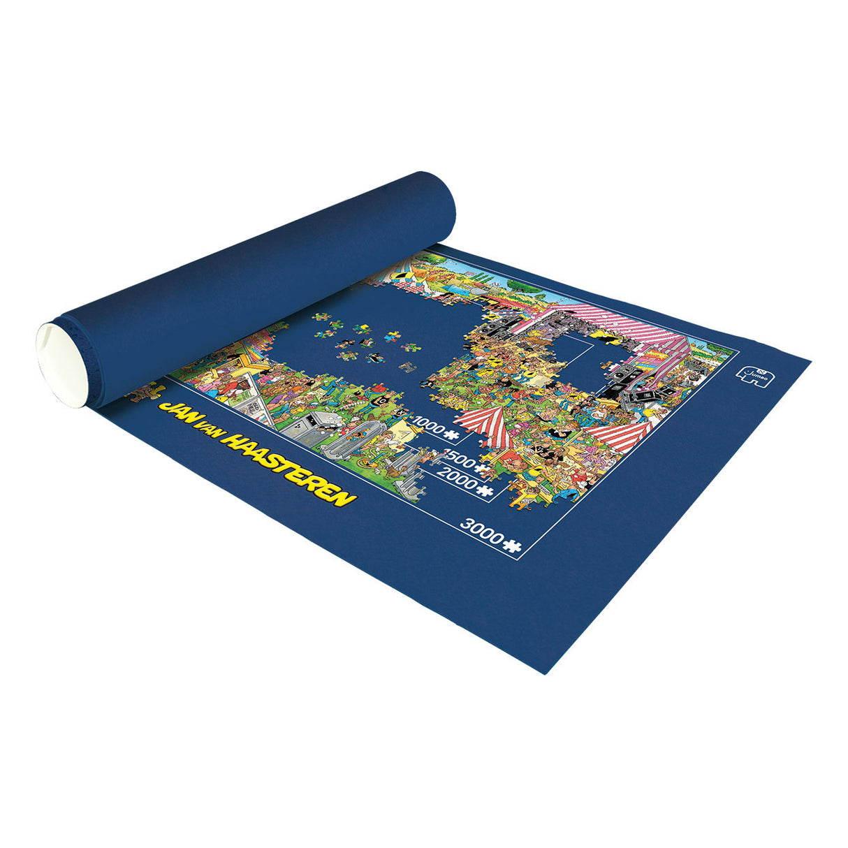 Jumbo puzzle mat and roll, up to 3000 pieces