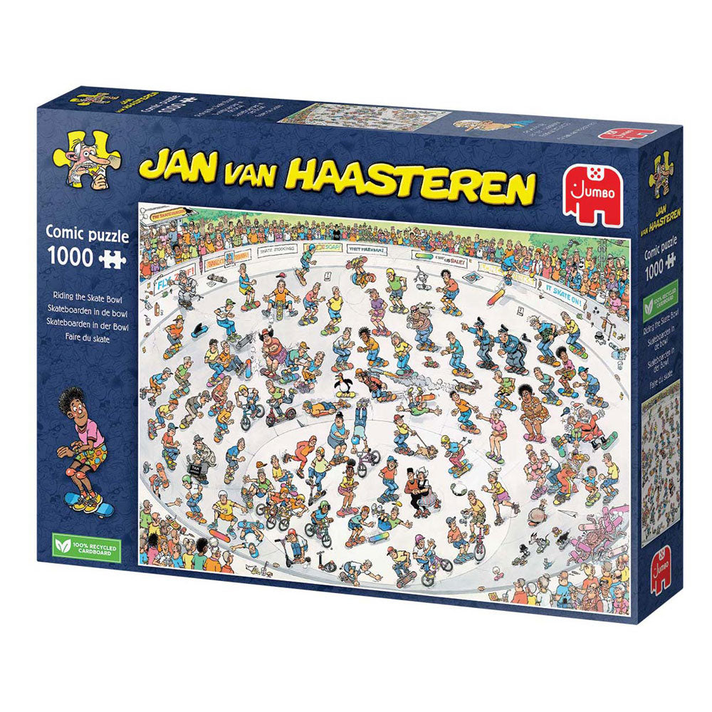 Jan Van Haasteren Pluzzle - Skateboarding nella ciotola, 1000st.