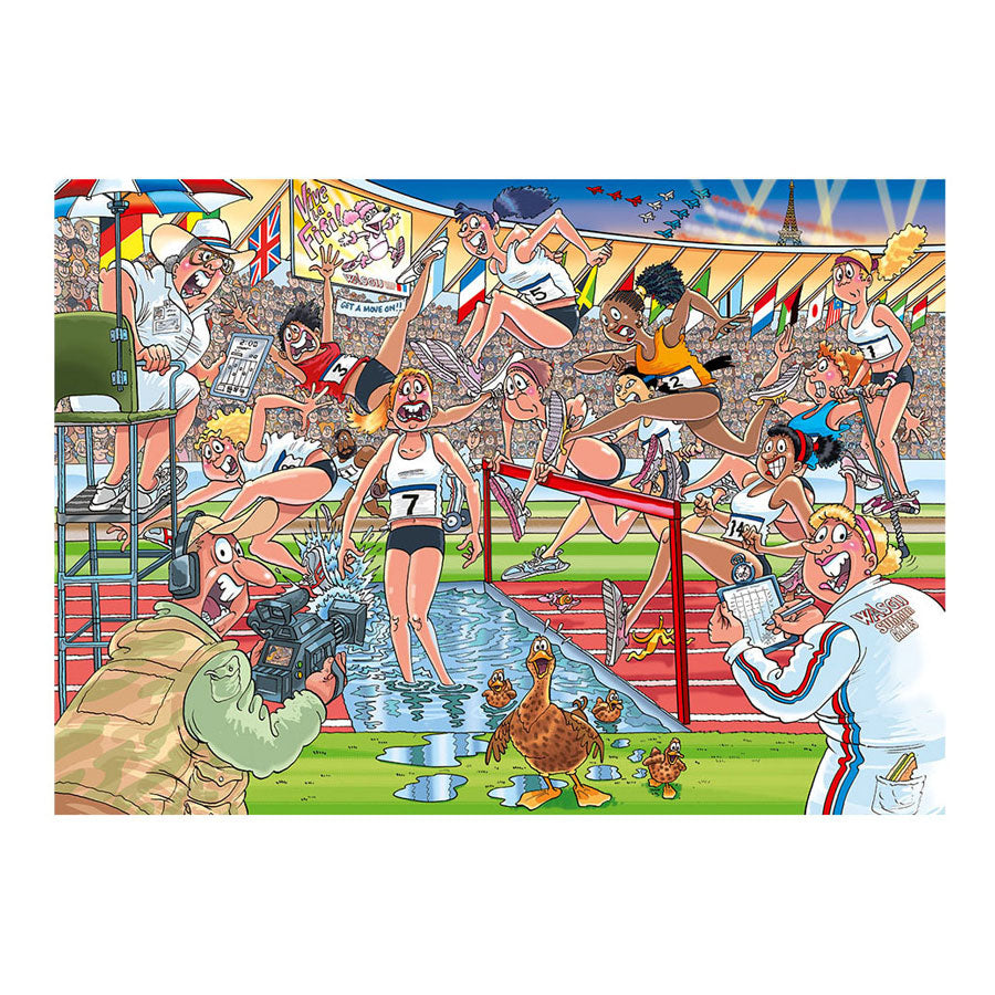 Jumbo Wasgij Original 44 Jigsaw Puzzle - Summer Games!, 1000st.