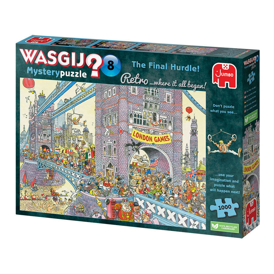 Jumbo Washij Retro Mystery 8 JAGAW Puzzle- Déi lescht Hürd !, 1000st.