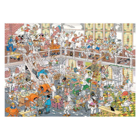 Jan van Haasteren jigsaw puzzle - the hardware store and the renovation, 2x1000pcs.