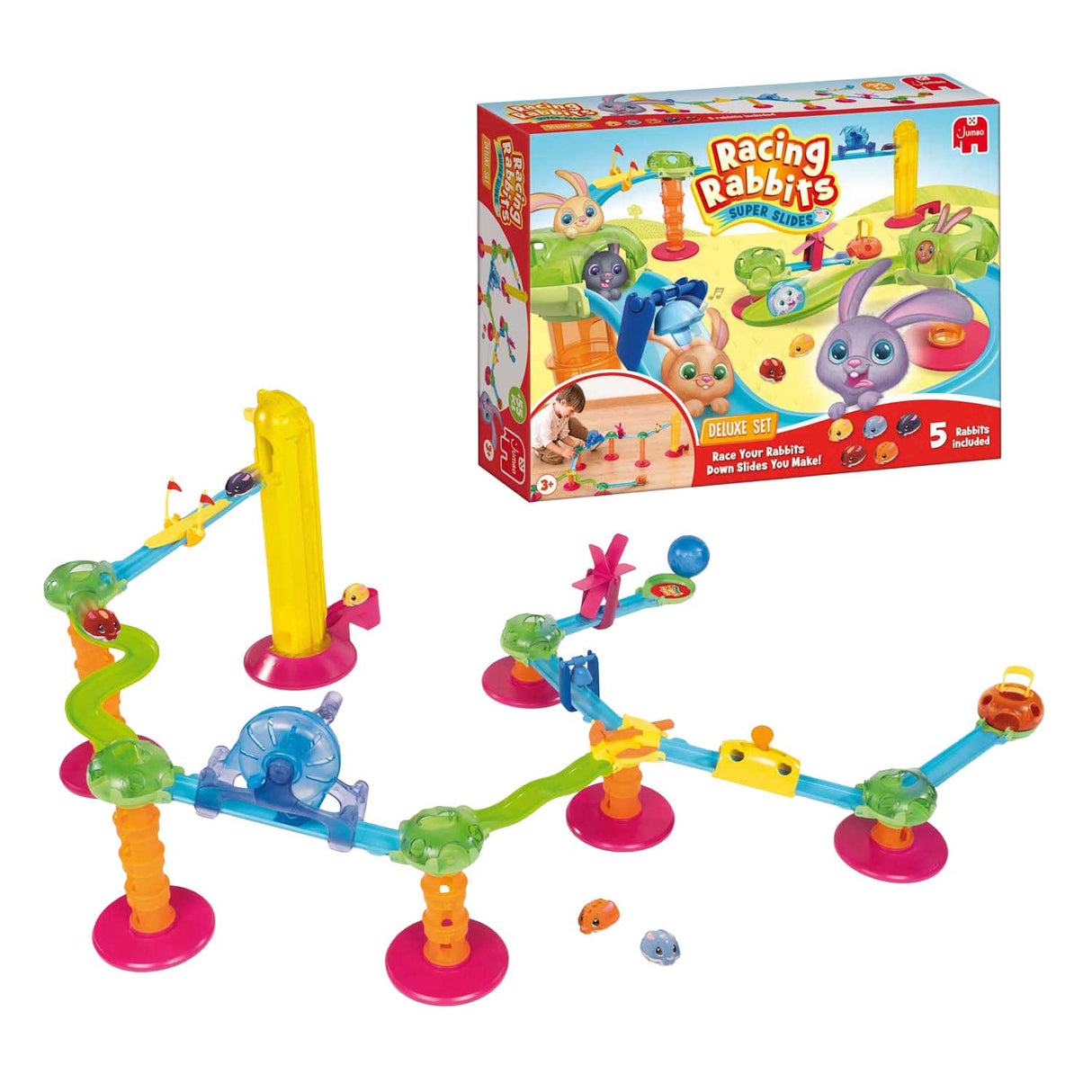Jumbo racing rabbits deluxe set - 5 rabbits