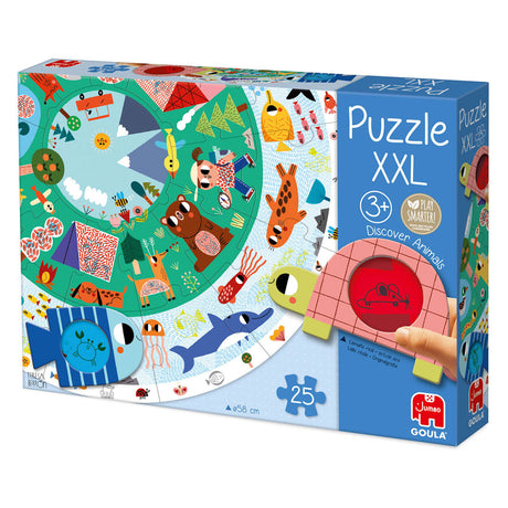 Goula Jumbo Puzzle XXL Discover Animals - 25 pcs.