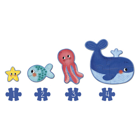 Goula jumbo puzzle XXL ocean - 18pc.