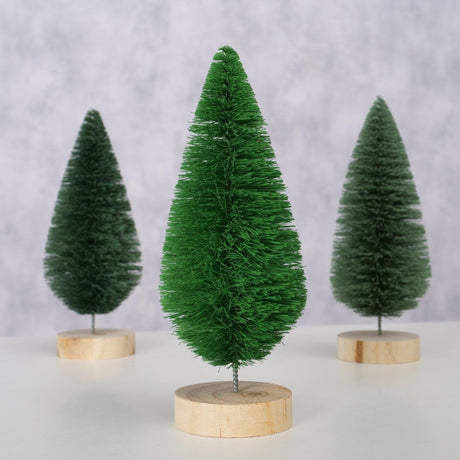 Boltze home decoratief boom bosco sisal dia6x16cm licht groen donker groen grijs groen