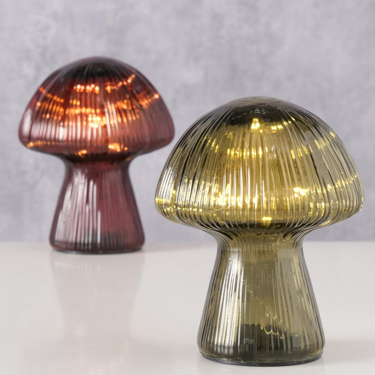 Boltze Heem Statue Champignonglas Led h15cm