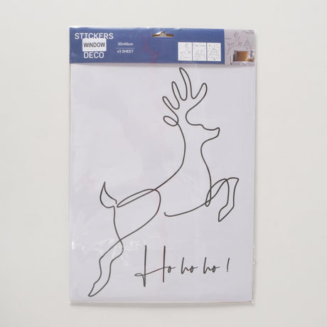 Boltze Home Fensteraufkleber Hirsch Weihnachtsbaum Spruch