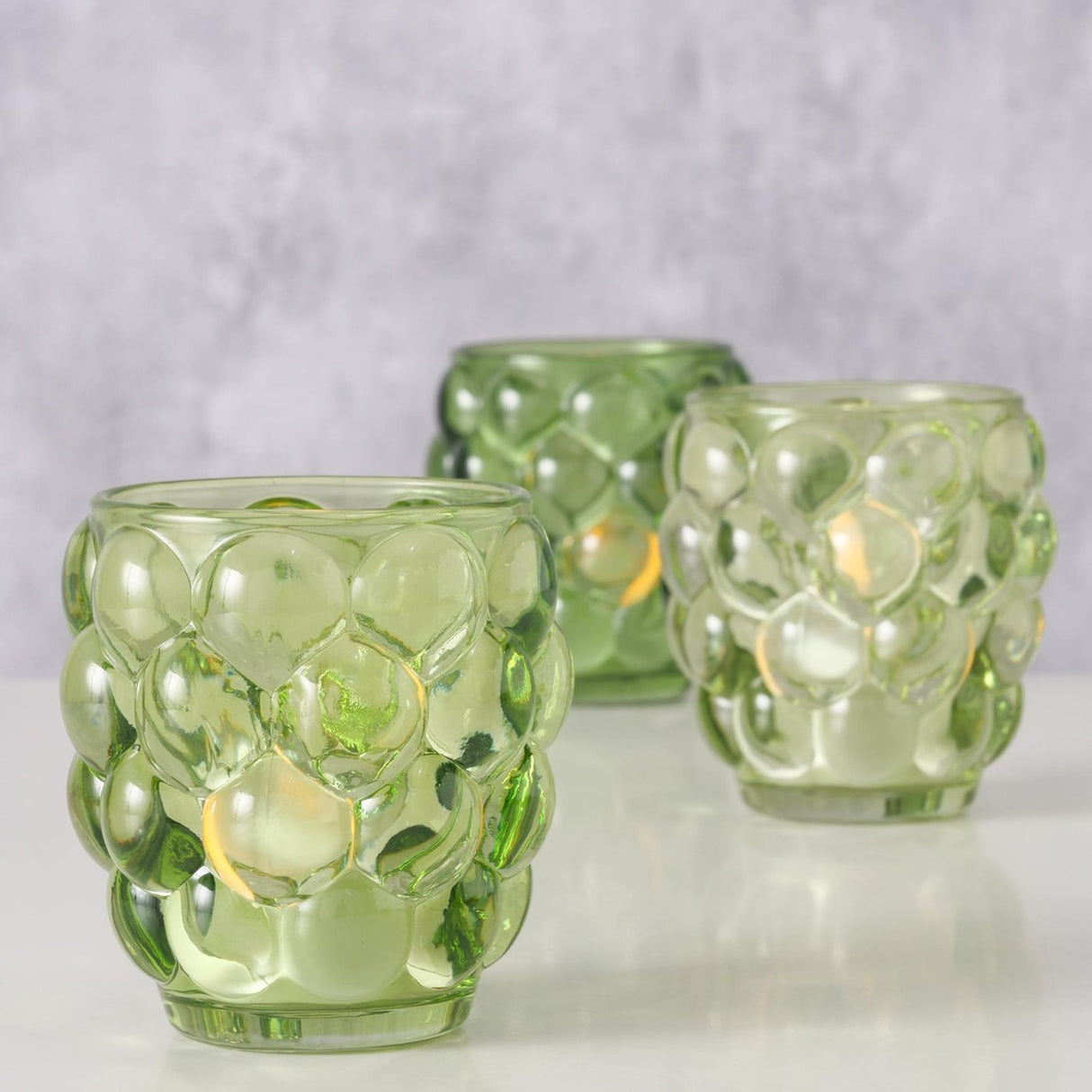 Boltze doheem lantern Bubbla Glas gréng