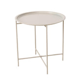 Boltze home tray table metal beige