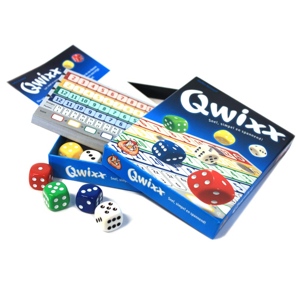 Jeux de gobelin blancs Qwixx Dice Game