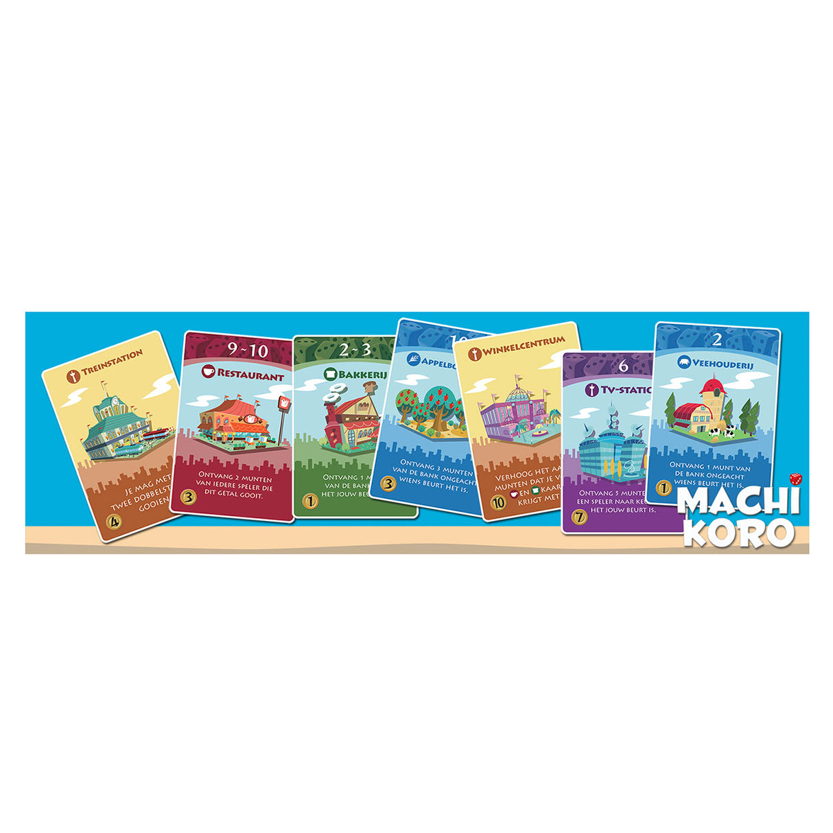 Juegos blancos Goblin Machi Koro Dice Game