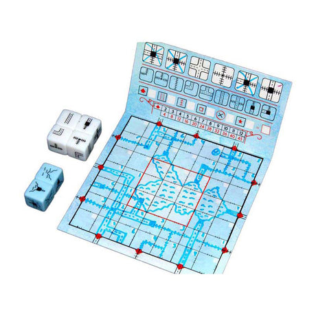 Tinta ferroviária de jogos de goblin branco - jogo de dados em versão azul profundo