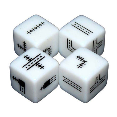 Tinta ferroviária de jogos de goblin branco - jogo de dados em versão azul profundo