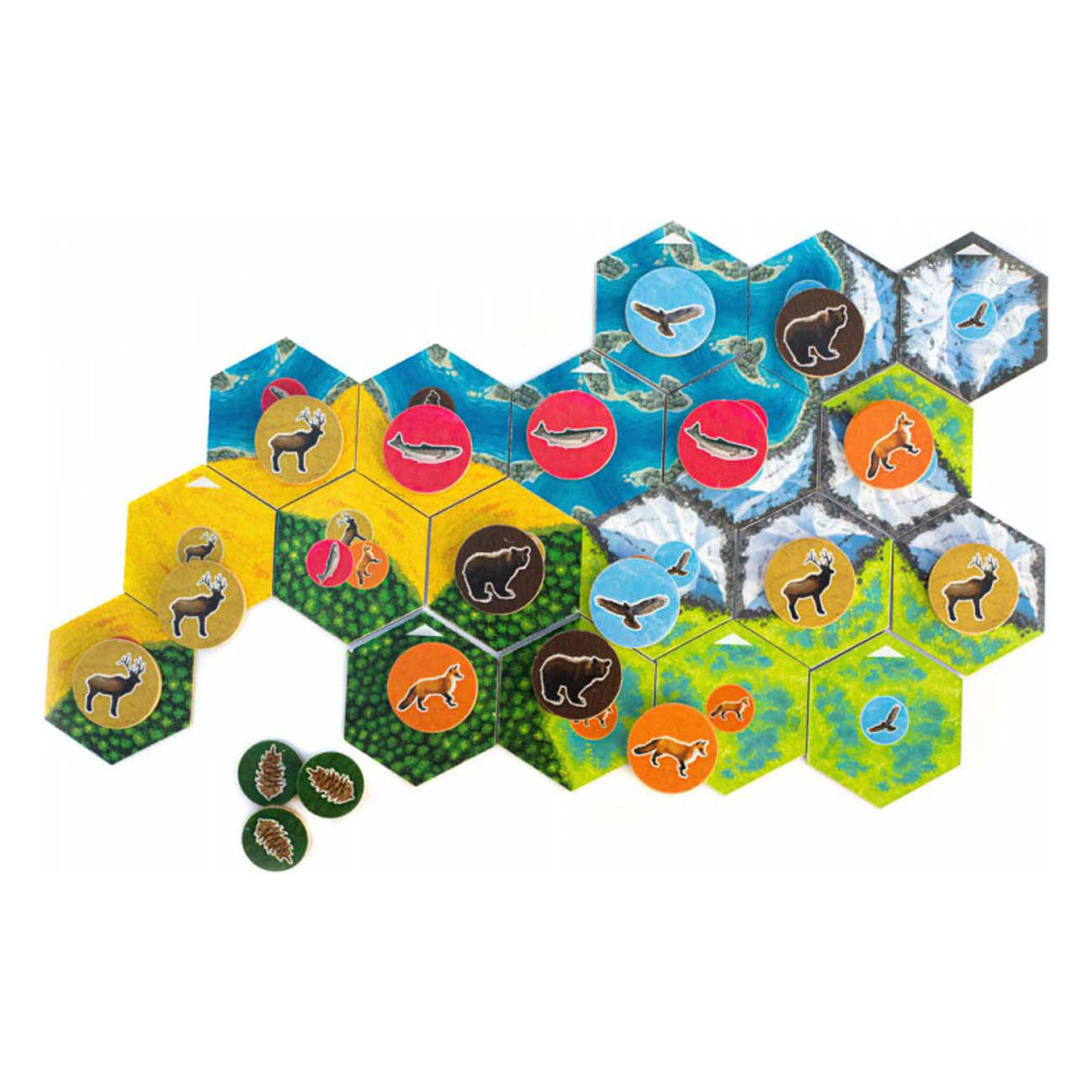White Goblin Games Cascadia Board Game (Dutch, 1 - 4 players, 45 minutes, from 10 years)