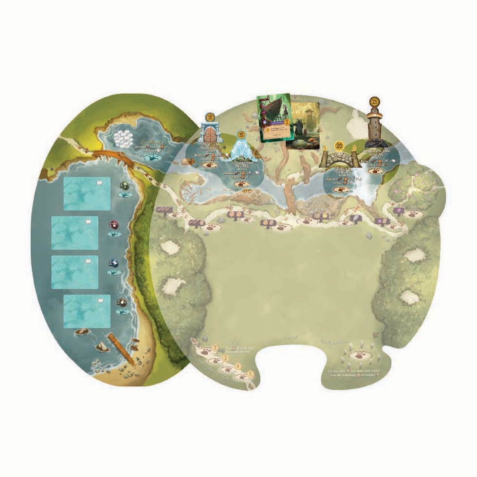 White Goblin Games Everdell: Pearlbrook Board Game (Dutch, Expansion, 1 - 4 Players, 60 Minutes, Ages 10+)