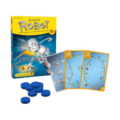 White goblin spill robbie robot - gul serie kortspill