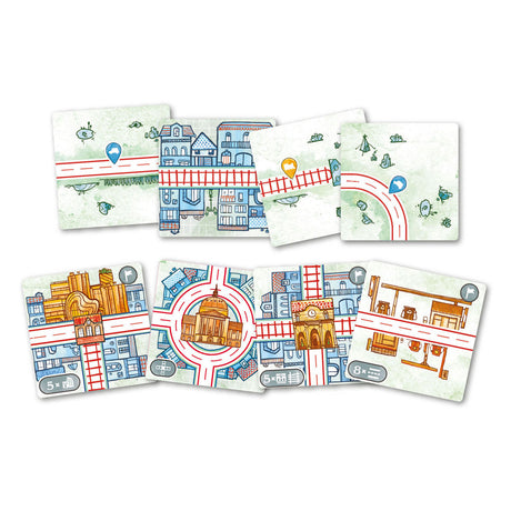 White goblin games railroad tiles - bordspel