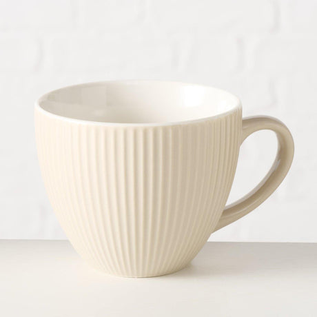 Caneca caseira Boltze bege 420ml ø10,7cm