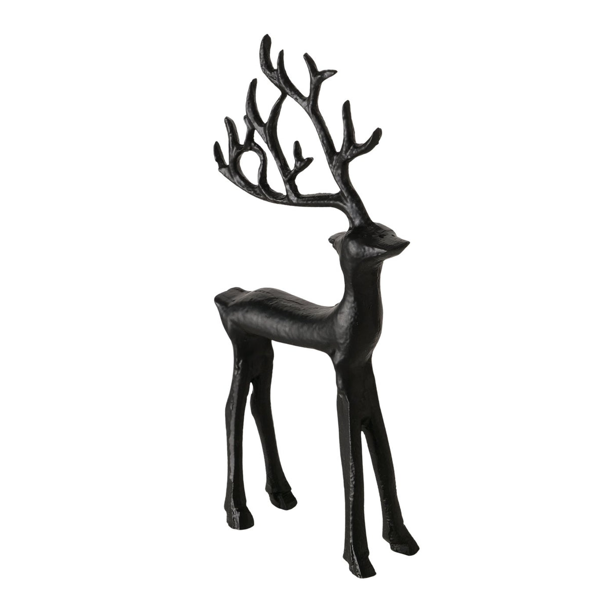 Boltze Hausfigur Hirsch schwarz 9x3x20cm