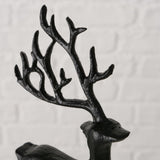 Boltze Hausfigur Hirsch schwarz 9x3x20cm